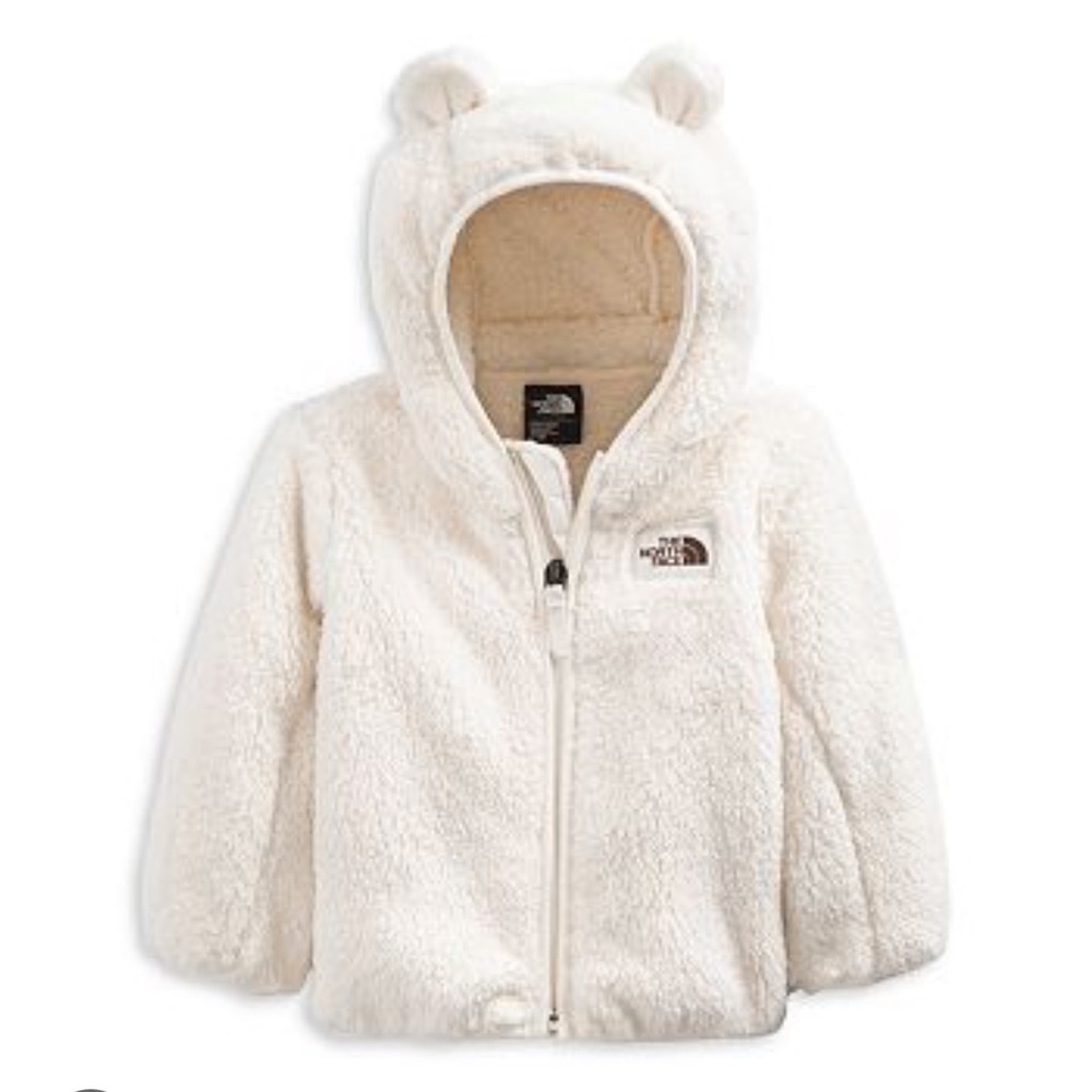 The North Face Unisex Campshire Zip Fleece Hoodie Jacket Baby 12 months Ivory